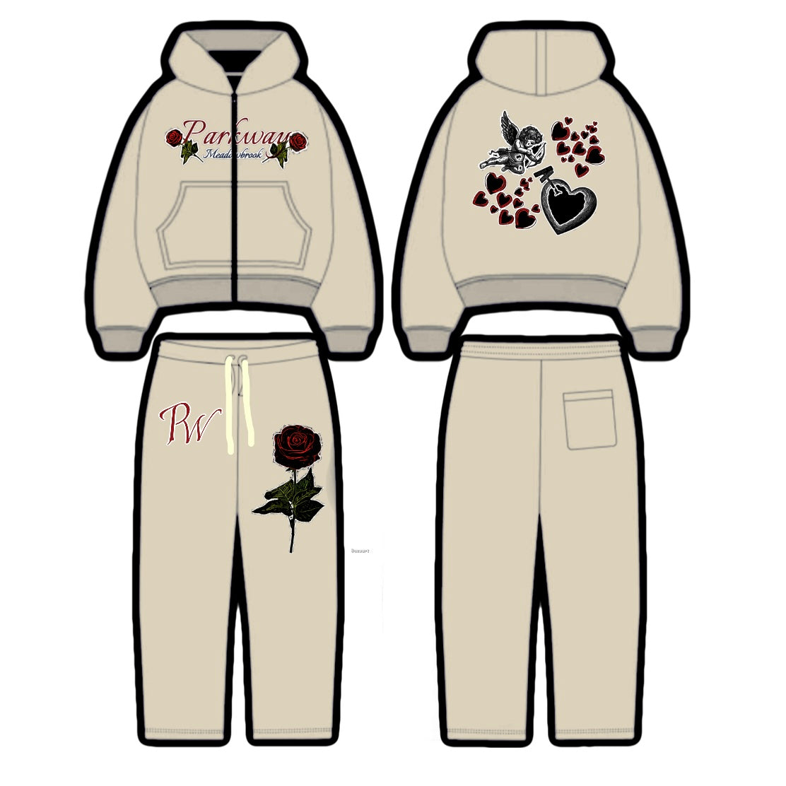 Roses Tracksuit (Preorder)